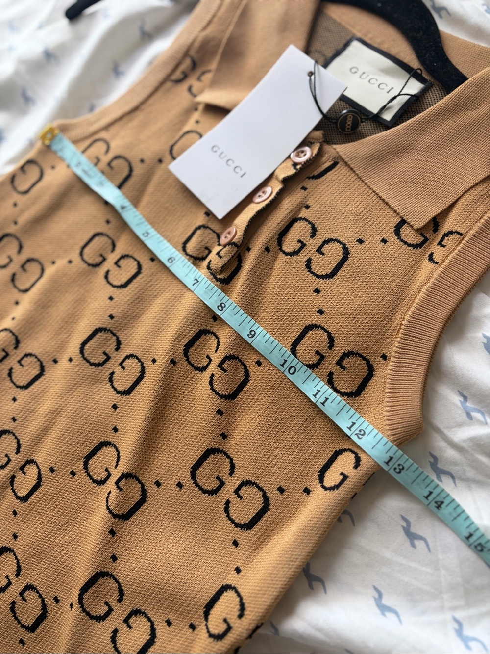 GG sleeveless knit polo shirt - Picture 8 of 8